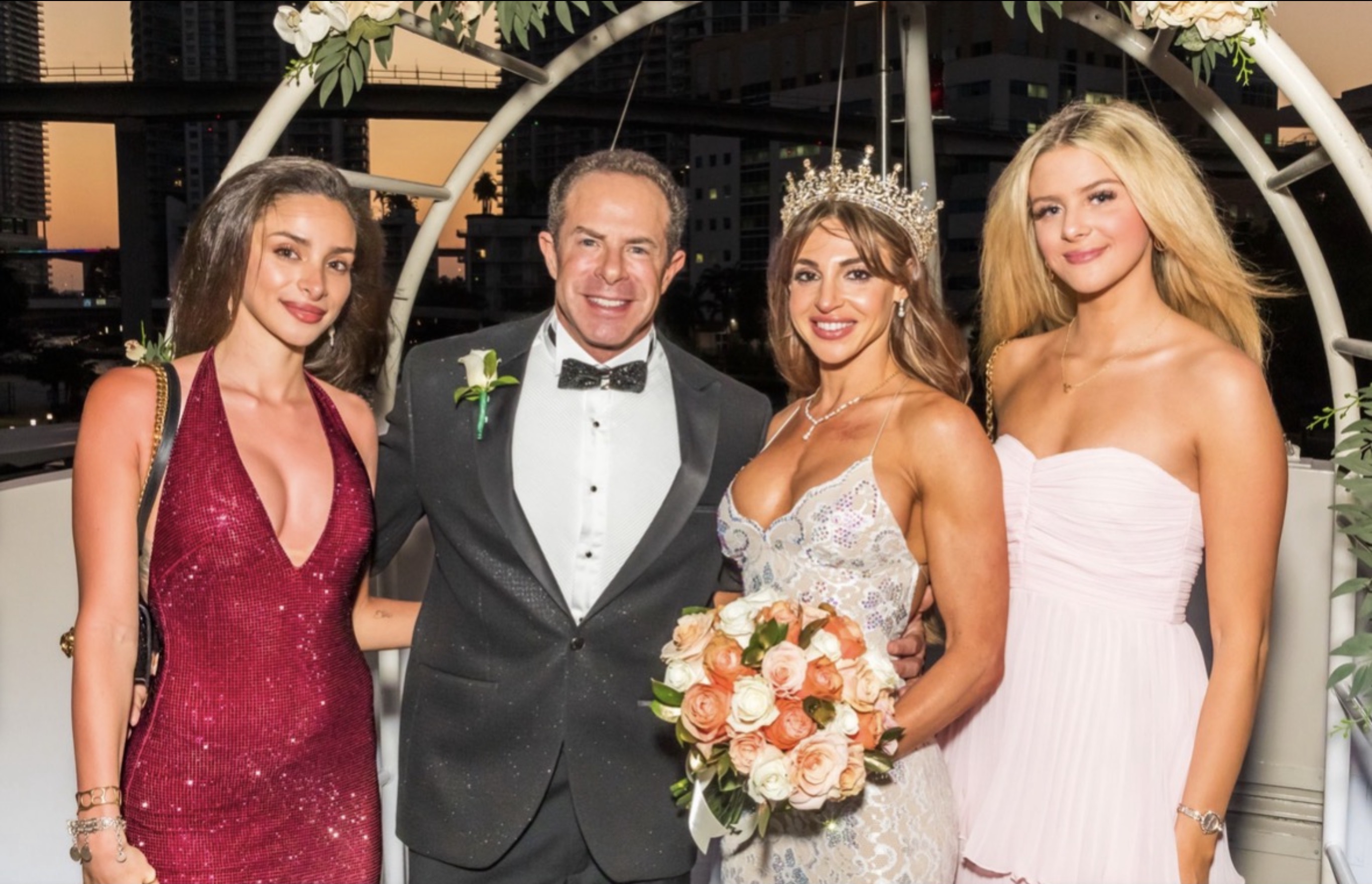 Dr. Carlotti with family at a wedding